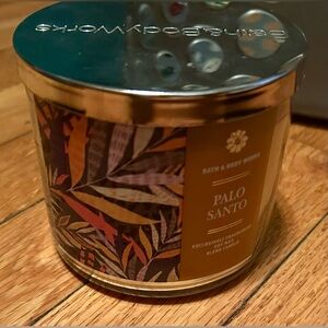 Bath and Body Works 3 Wick Candle- Palo Santo